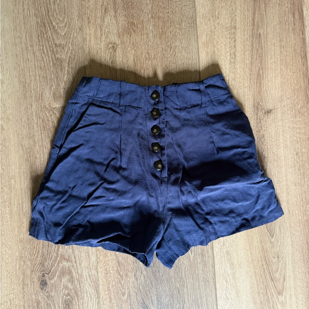 Sézane Navy Blue Shorts - Size 34